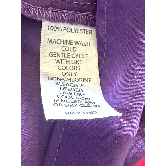 Women's Willi Smith Purple Sleeveless Top Blouse Size M - Picture 11 of 16